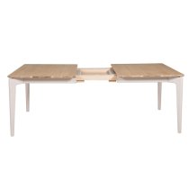 Marlon Wooden Extending Dining Table In Oak And Taupe