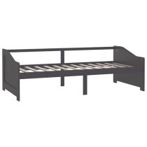 Evania Pine Wood Single Day Bed In Dark Grey