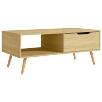 Floria Wooden Coffee Table With 1 Drawer In Sonoma Oak