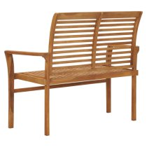 Elena Wooden Garden Seating Bench In Natural