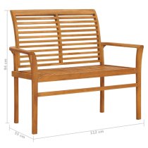 Elena Wooden Garden Seating Bench In Natural