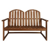 Hazel Wooden Garden Seating Bench In Brown