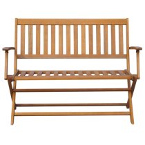 Eliza Wooden Garden Seating Bench In Natural