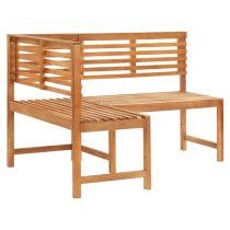 Mirha Wooden Corner Garden Seating Bench In Natural