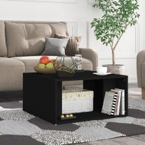 Leonia Square Wooden Coffee Tables In Black