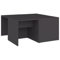 Leonia Square Wooden Coffee Tables In Grey