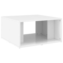 Leonia Square High Gloss Coffee Tables In White