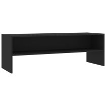 Orya Wooden TV Stand With Undershelf In Black