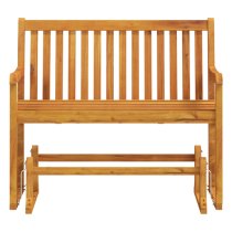 Nihara Wooden Swing Garden Seating Bench In Natural