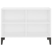 Pilvi Wooden TV Stand In White With Metal Legs