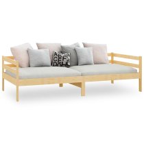 Sanchia Solid Pinewood Single Day Bed In Natural