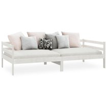 Sanchia Solid Pinewood Single Day Bed In White