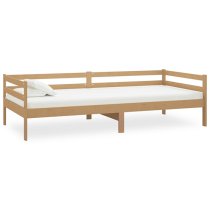 Sanchia Solid Pinewood Single Day Bed In Honey Brown