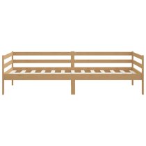 Sanchia Solid Pinewood Single Day Bed In Honey Brown