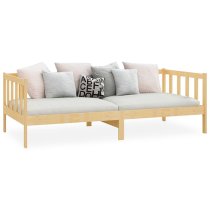 Umeko Solid Pinewood Single Day Bed In Natural