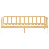 Umeko Solid Pinewood Single Day Bed In Natural