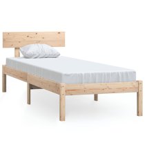 Phyre Solid Pinewood Small Single Bed In Natural