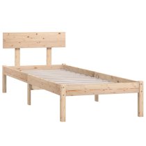 Phyre Solid Pinewood Small Single Bed In Natural