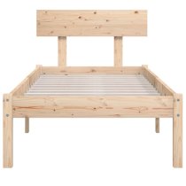 Phyre Solid Pinewood Small Single Bed In Natural