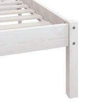 Phyre Solid Pinewood Single Bed In White