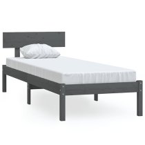 Phyre Solid Pinewood Single Bed In Grey