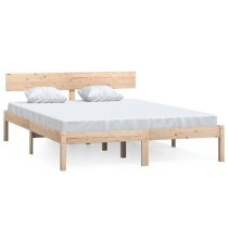 Phyre Solid Pinewood Small Double Bed In Natural