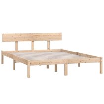 Phyre Solid Pinewood Small Double Bed In Natural