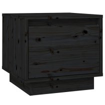 Dawes Solid Pinewood Bedside Cabinet With 1 Drawer In Black