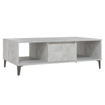 Danya Rectangular Wooden Coffee Table In Concrete Effect