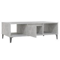 Danya Rectangular Wooden Coffee Table In Concrete Effect