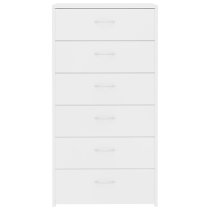 Larson Wooden Chest Of 6 Drawers In White