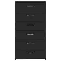 Larson Wooden Chest Of 6 Drawers In Black