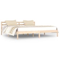 Nastia Solid Pinewood Super King Size Bed In Natural