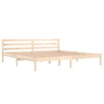 Nastia Solid Pinewood Super King Size Bed In Natural