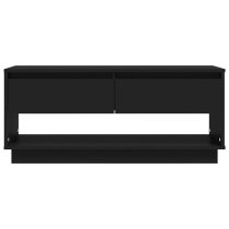 Perdy Wooden TV Stand With 2 Drawers In Black