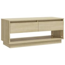 Perdy Wooden TV Stand With 2 Drawers In Sonoma Oak