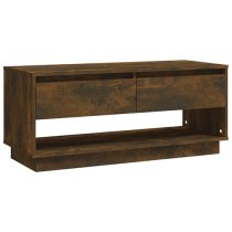 Perdy Wooden TV Stand With 2 Drawers In Smoked Oak