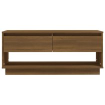 Perdy Wooden TV Stand With 2 Drawers In Brown Oak