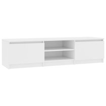 Saraid Wooden TV Stand With 2 Doors In White