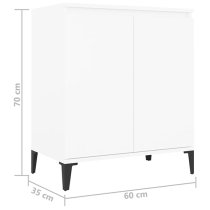 Vaeda Wooden Sideboard With 2 Doors In White