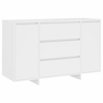 Maisa Wooden Sideboard With 2 Doors 3 Drawers In White