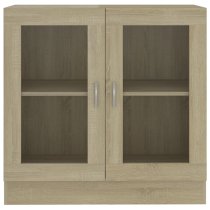 Maili Wooden Display Cabinet With 2 Doors In Sonoma Oak