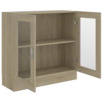 Maili Wooden Display Cabinet With 2 Doors In Sonoma Oak