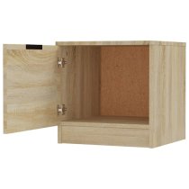 Ranya Wooden Bedside Cabinet With 1 Door In Sonoma Oak