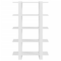 Parry Wooden Bookcase And Room Divider In White