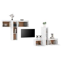 Lacey Solid Pinewood Entertainment Unit In White