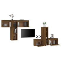 Lacey Solid Pinewood Entertainment Unit In Honey Brown