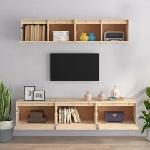 Idonia Solid Pinewood Entertainment Unit In Natural