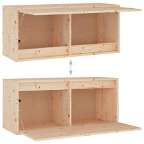 Idonia Solid Pinewood Entertainment Unit In Natural