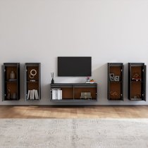 Edsel Solid Pinewood Entertainment Unit In Grey